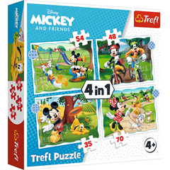 S.CENA Puzzles - _4in1_ - Mickey Mouse niceday / Disney Standard Characters