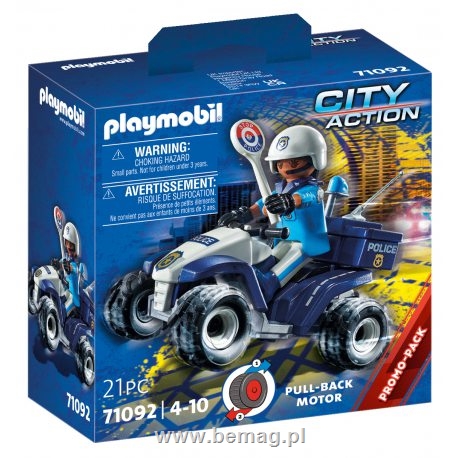 PROM Playmobil. 71092 Policyjny speed quad