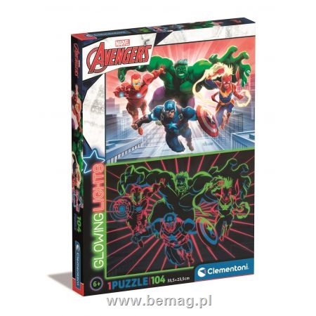 -CLE puzzle 104 Glowing Avengers 27554