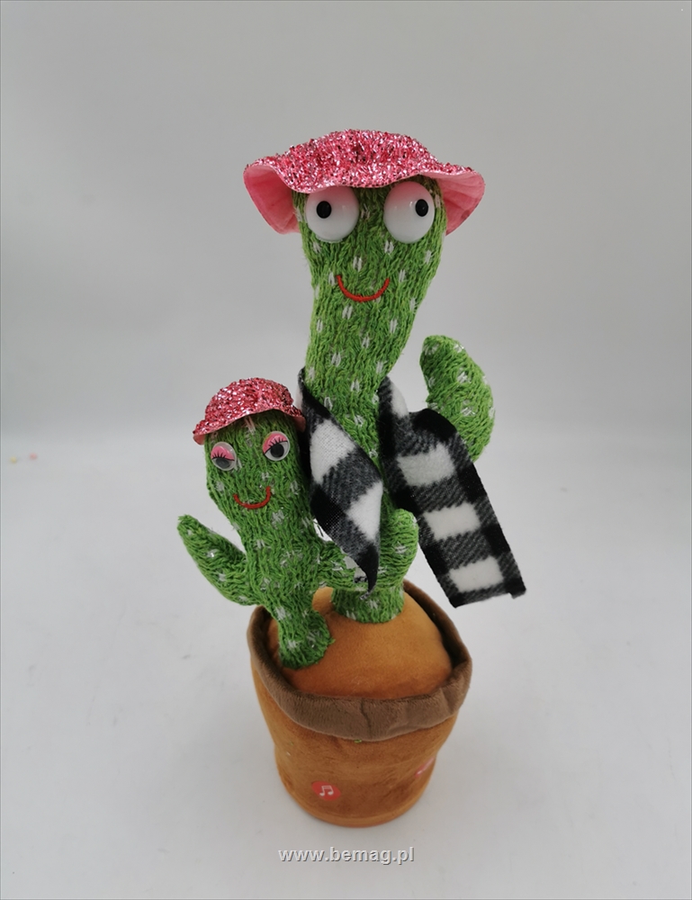 PROM Kaktus grający z maleństwem ładowany na usb HIT 35744
