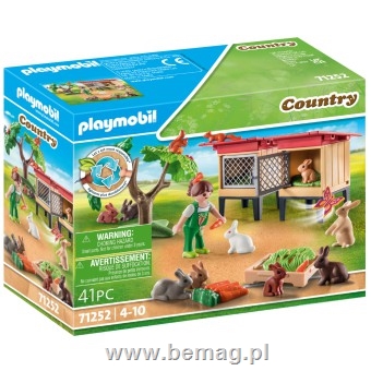 PROM Playmobil Klatki z królikami 71252