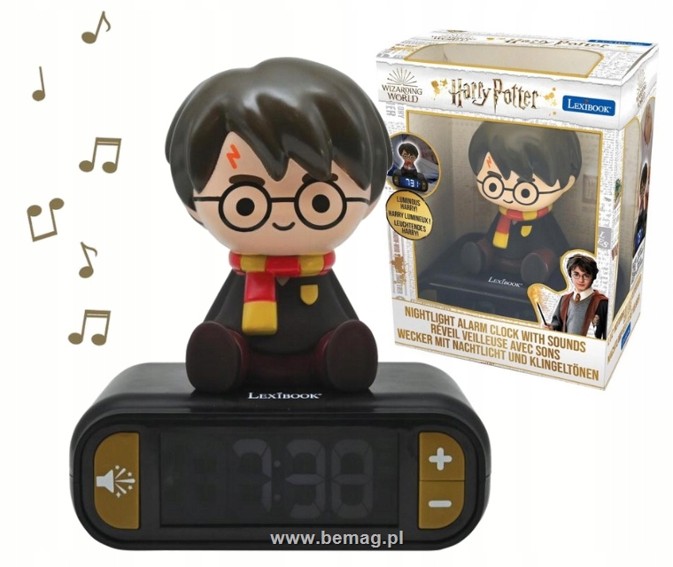 S.CENA Digital alarm clock with Harry Potter3D night light and sound effects