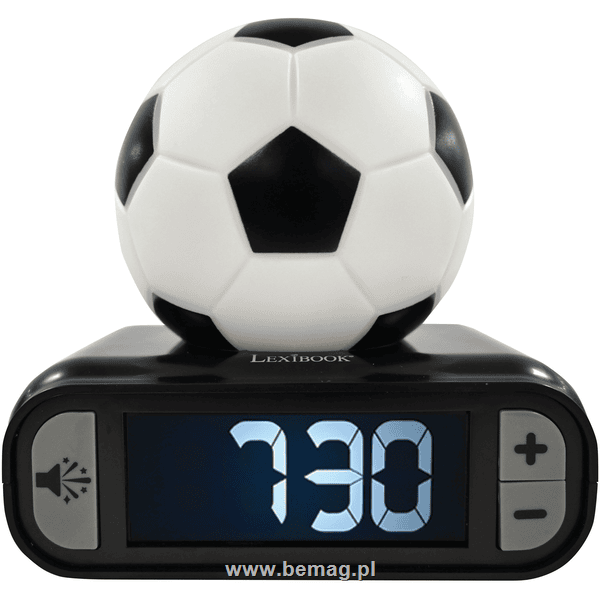 S.CENA Digital alarm clock with a football3Dnight light and sound effects
