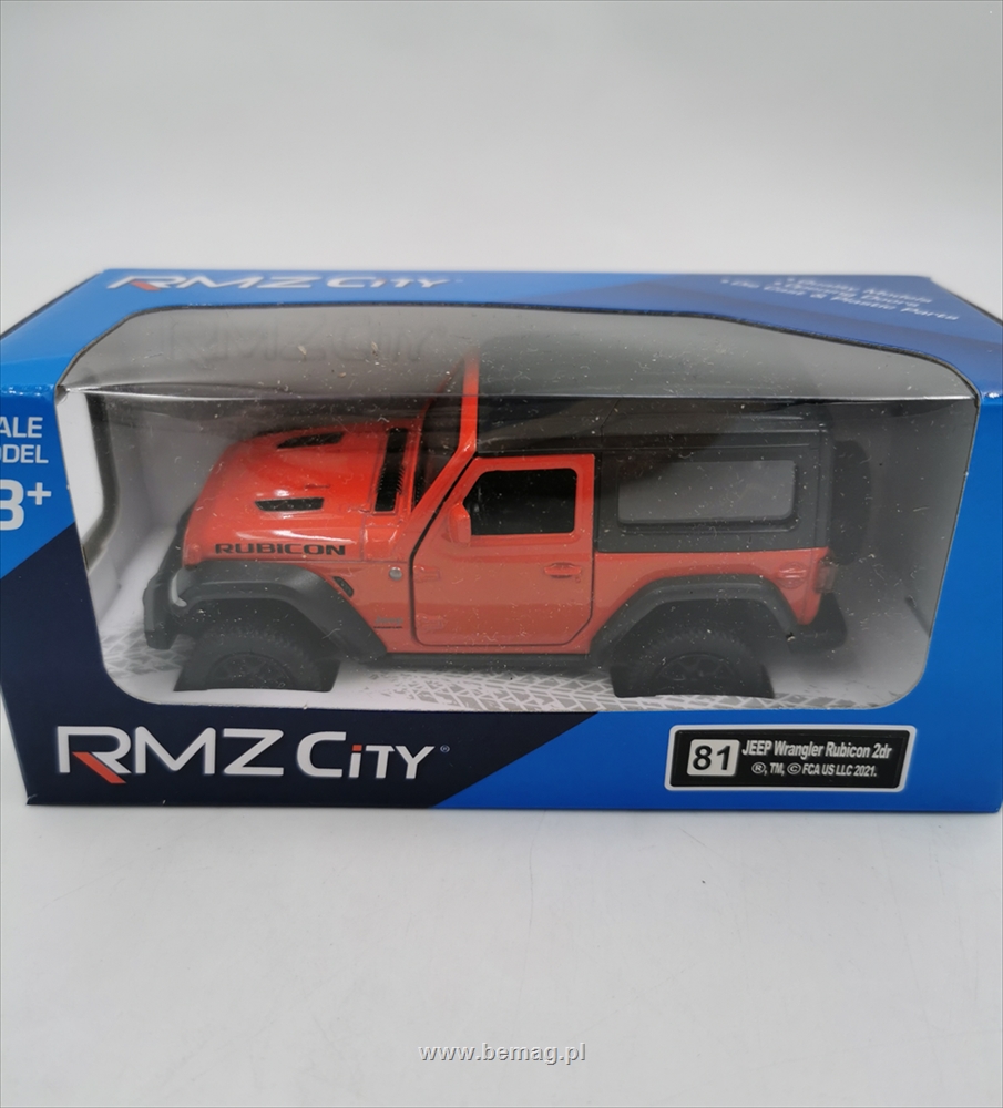 RMZ 5 Jeep Wrangler Rubicon 2021 Hard Top 544060/Red