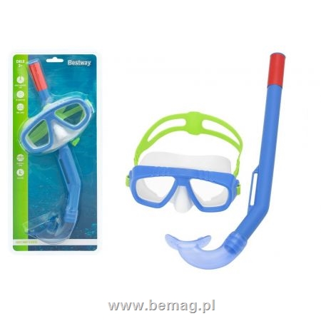 Maska z rurką do nurkowania   Fun Snorkel Set  , 2 kolory w asortymencie 24018
