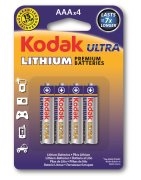 Bateria K3A-4 Ultra Lithium AAA Kodak