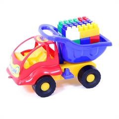 Zestaw Nr53: Mrówka, samochód-wywrotka + Klocki Budowniczy (18 elem.)