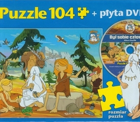 S.CENA Zestaw przedszkolaka 1-Gra dla najmłodszych Łowcy bakterii+Puzzle 104 Był sobie człowiek Prehistoria HIPP