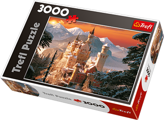 S.CENA Puzzle - _3000_ - Zimowy Zamek Neuschwanstein, Niemcy / Kirch