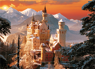 S.CENA Puzzle - _3000_ - Zimowy Zamek Neuschwanstein, Niemcy / Kirch