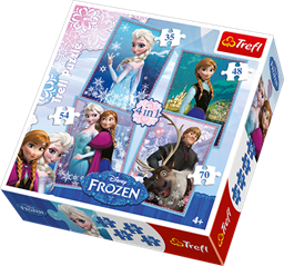 S.CENA TREFL Puzzle 4w1 Frozen 34210