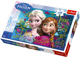 S.CENA Puzzle 100el.16255 Disney Frozen AnnaiElsa 40,8x27,6cm TREFL