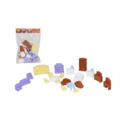 Zestaw mebli dla lalek Nr5 (21 element w woreczku)