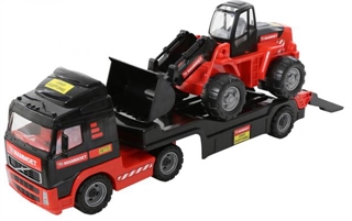 MAMMOET, samochód-holownik + traktor-ładowarka