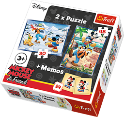 PROM Puzzle   2w1 + memos   - Frajda z przyjaciółmi - Mickey