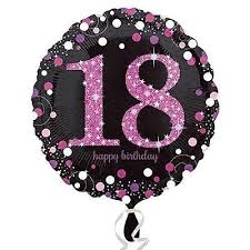 Balon foliowy Happy Birthday 18 45cm