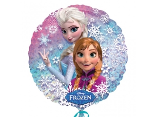 Balon foliowy okrągły Kraina Lodu Anna Elsa Frozen 43cm