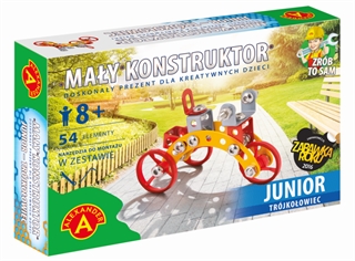 -MAŁY KONSTRUKTOR JUNIOR TRÓJKOŁOWIEC + GRATIS ALEX
