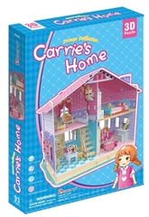 Puzzle 3D Carrie  s home. Domek dla lalek 160 el.(P645H)