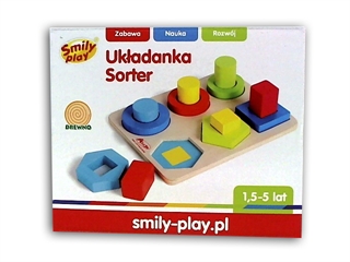 UKŁADANKA SORTER SMILY PLAY 1/30