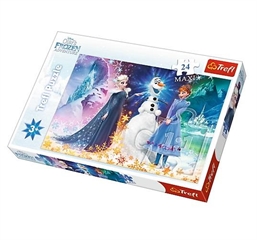 S.CENA Puzzles   24 Maxi   - W świetle gwiazd/Disney Frozen