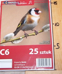 -KOPERTA C6 SK BIAŁA A  25