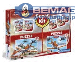 CLE puzzle 2x30+memo +domino planes 08204