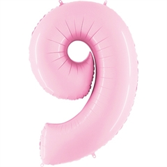Balon Numer 9 Pastel Pink 079PP-P