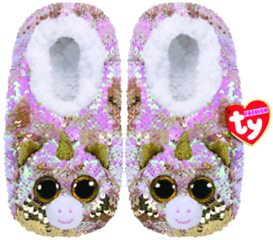 *Ty Fashion Sequins cekinowe pantofle FANTASIA - jednorożec, rozmiar: M (32-34)