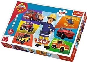 S.CENA Puzzle 100 Pojazdy StrażakaSama Fireman Sam