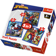 S.CENA Puzzle -3w1-PajEczaDisneyMarvel Spiderman