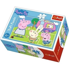 S.CENA Puzzle 54 mini Wesoły dzień Świnki Peppy Peppa Pig
