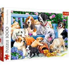 S.CENA Puzzle -   1000   - Psy w ogrodzie