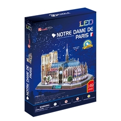 S.CENA Puzzle 3D LED Katedra Notre Dame 149el.20509 CUBIC FUN