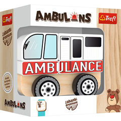 S.CENA Zabawka drewniana - Ambulans