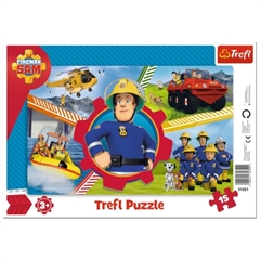 S.CENA Puzzle -   15 Ramkowe   - Dzień StrażakaSama / Prism A amp;D Fireman Sam