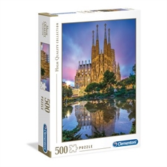 -CLE.puzzle 500 HQ Barcelona Sagrada Familia 35062