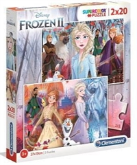 -CLE.puzzle 2x20 Frozen2 super kolor 24759