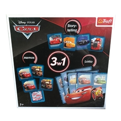 S.CENA TREFL FAJNA gra 3w1 memos+lotto+storytellingCars 90352 / Disney Cars