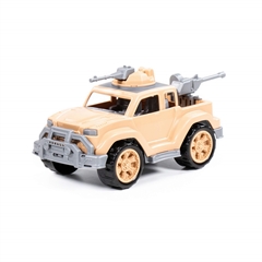 Samochód-pickup wojskowy-safari Legionista-mini z 2-ma karabinami maszynowymi (w siatce)