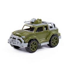 Samochód-Jeep wojskowy Legionista-mini z 1-ym karabinem maszynowym (w siatce)