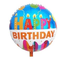Balon foliowy   Happy Birthday (świeczki)  , 18