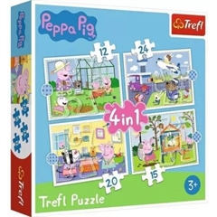 S.CENA Puzzles - _4in1_ - Holiday reccolection/ Peppa Pig