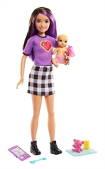 PROM Barbie Opiekunka lalka+bobas+akcesoriaGRP10 /4