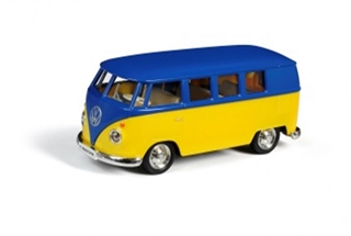 RMZ Volkswagen Samba Bus - (Matte Blue with Yellow) 544025M(G)