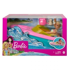 PROM Barbie zestaw lalka + motorówka GRG30/1