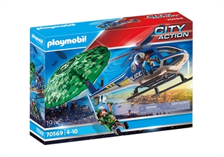 PROM Playmobil- Policyjny śmigłowiec: Ucieczka ze spadochronem 70569