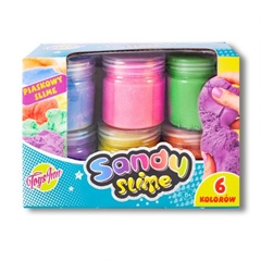 -Sandy Slime zestaw 6 kolorłw x 160g