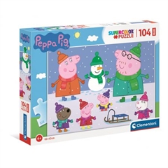 -CLE puzzle 104 maxi SuperKolor Peppa Pig 23752
