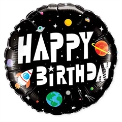 S.CENA Balon kosmos Happy Birthday